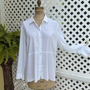 J. Jill White Shirt Collection Button Long Sleeve XL